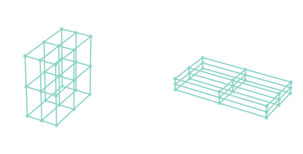 A hexahedral mesh on a cube