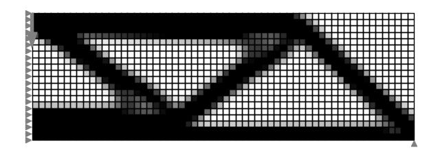 MBB beam topology optimization example